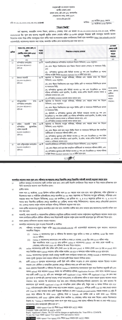 NBR Job Circular 2024