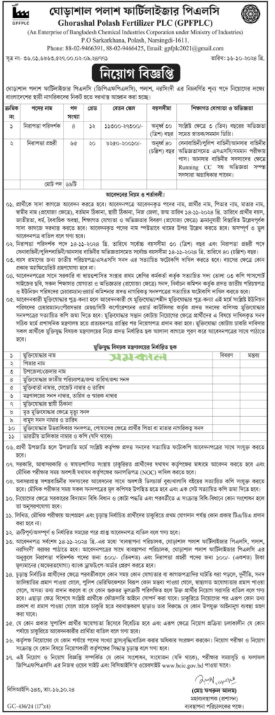 BCIC Job Circular 2024