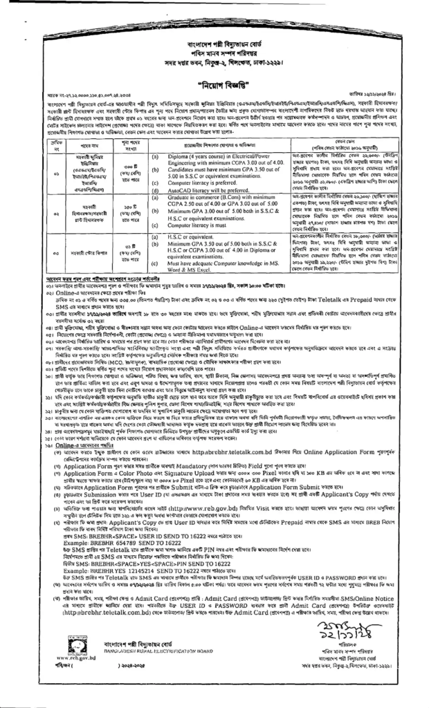 BREB Job Circular 2024