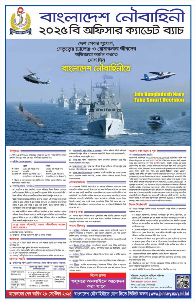 Bangladesh Navy Civil Job Circular